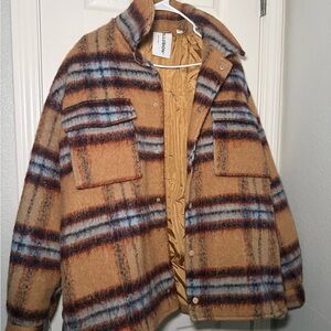 Men’s Collusion Plaid Button-Up Jacket